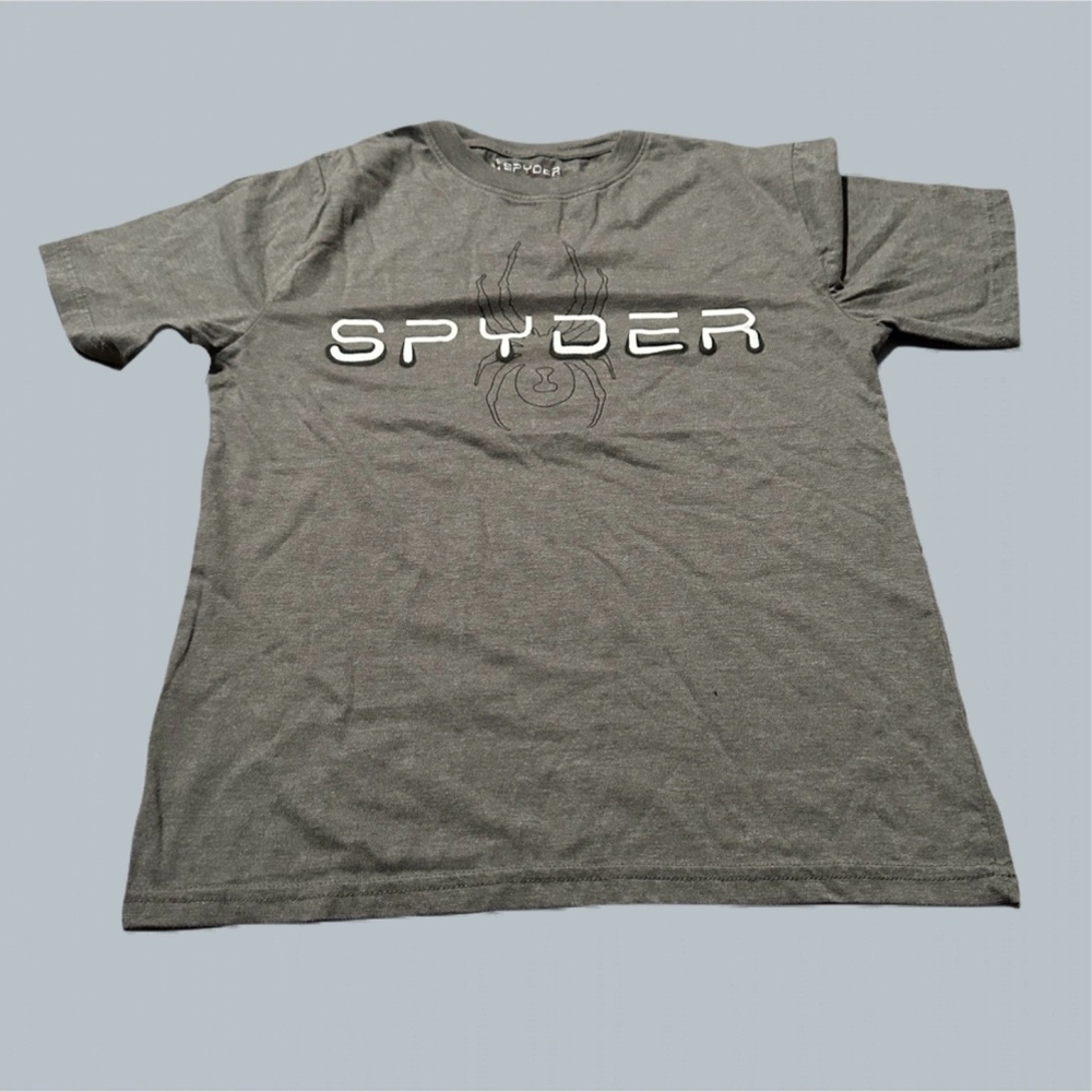 Spyder T Shirt Top Womens light grey small cotton sport gym streetwear active